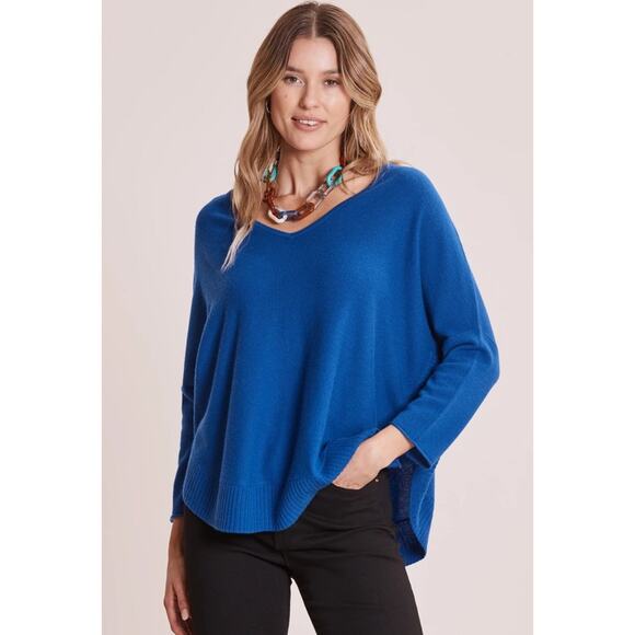 Tyler Böe Sapphire Blue Cashmere Capelet Sweater Size S - Picture 9 of 9